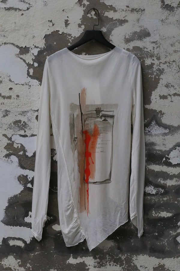 Marc Le Bihan Cotton Printed T-shirt France MLB-26888-BAI White